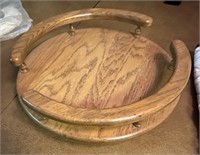 wood lazy susan for a table