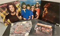 Vinyl records. Travolta fever, Alabama, Elton