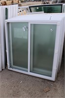 47-1/2x47-1/2 frosted glass vinyl window