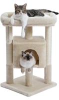PEQULTI SMALL CAT TREE WITH 2 SCRATCHING POSTS, 1