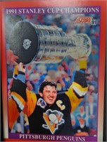 1992 Score HOF Mario Lemieux Card