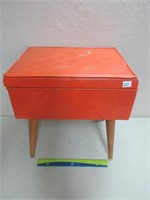 COOL COLORFUL RETRO FOOTSTOOL WITH STORAGE