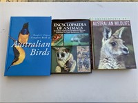 3 x Hard Cover Wildlife Books inc Australian