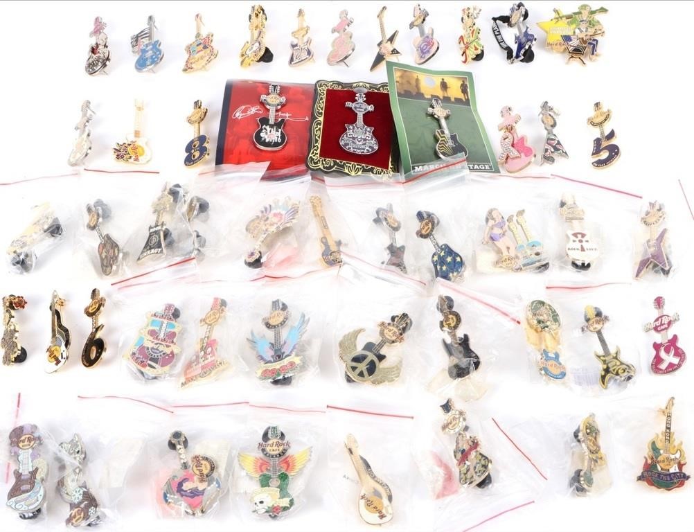 HARD ROCK CAFE ASSORTED COLLECTIBLE GUITAR PINS