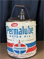 Standard Permalube Motor Oil 5 Gallon Can