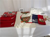 Christmas Fabric Table Cloths, Towels, Fleece