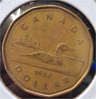 1988 Canadian dollar coin