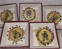 Hummel gold Christmas ornament collection