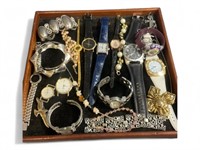Costume jewelry including watches, necklaces,
