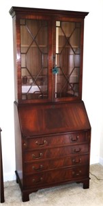 Bevan Funnel English mahogany secretary desk