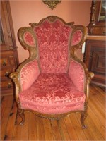 French Upholstered Music Chair
