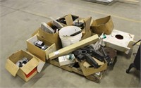 (10) Boxes & 5 Gallon Bucket of Assorted Hardware