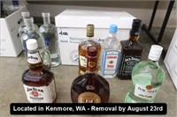 LOT, (9) BOTTLES OF ASSORTED LIQUOR