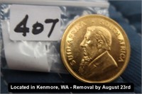 1978 KRUGERRAND GOLD COIN (1 OZ FINE GOLD)