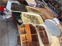 Vintage Trays, TV Trays, Dresser Trays