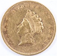 1855 T2 Gold Princess Head Dollar - XF/AU