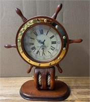Unique Ships Wheel Nautical Clock
