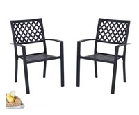PHI VILLA Metal Patio Dining Chair