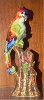Vintage Italy Porcelain Parrot Figurine