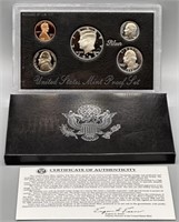 U.S. Mint 1992 Silver Proof Coin Set with COA