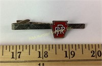Pennsylvania Railroad enameled tie clip vintage