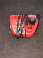 Milwaukee M12 Charger and 2.0 Ah Battery