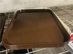 New brown food serving trays lot