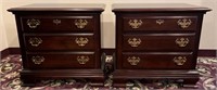 Kincaid  Solid Cherry 3 Drawer Night Stands (2)