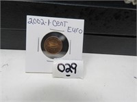 2002 1 cent Euro  VG