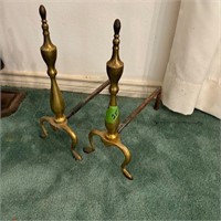 Pair of Brass Andirons