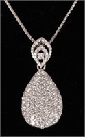 18k White Gold Diamond Ladies' Pendant