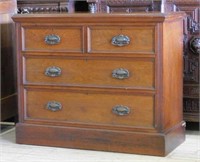 English Victorian Mahogany Chest.