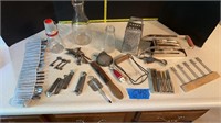 Vintage kitchen, skeleton keys & mini silverware