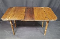 Antique sales man sample dining table with leaf
