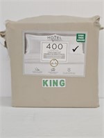 KING SIZE 6 PCE SHEET SET - BEIGE