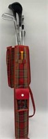 Jr.Golf Set with Plaid Carrying Case