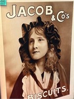 Vintage Jacob & Co Biscuit pictural Advertisement