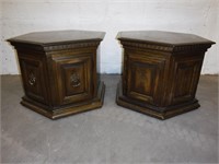 Wood End Table Set