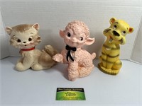 Vintage Rubber and Plastic Animal Figurines
