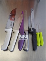 lot 7 assorted knives