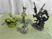 Group of dragon figurines