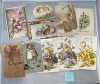 10 Easter Antique/Vintage Postcards Ephemera