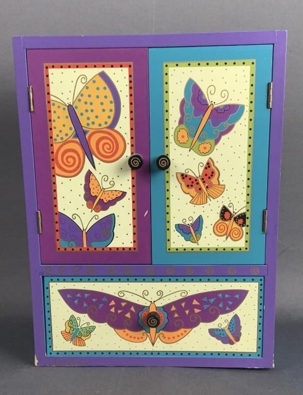 Laurel Burch Butterfly Cabinet Drawer & Shelves