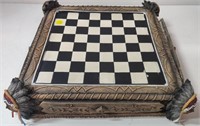 Native American Chess Set - Missing 1 Rook