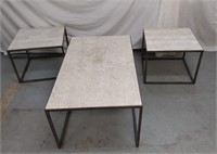 2 END TABLES AND COFFEE TABLE