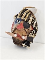 HAND MADE PIRATE COCONUT - 7" TALL