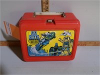Plastic Go Bots Lunch Box Thermos Cracked
