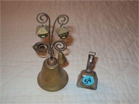 Brass Pair of Bells - One Lantern & 1 Goat Clip on