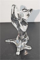 Baccarat Crystal Standing Cat Figurine