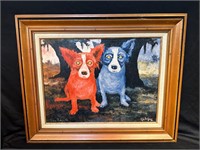 "Devil Dog" George Rodrigue SIGNED Direct Transfer